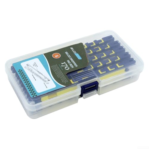 Walleye Rig kompatibles 5-teiliges Angelschnur-Organizer-Set mit EVA-Aufbewahrungsbox von JoyousMall
