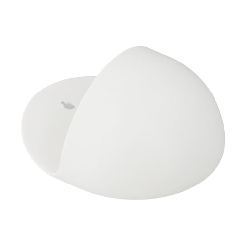 Wandmontierte Blumentöpfe für Zimmerpflanzen, kreatives Kunststoffdesign für Balkone, platzsparende Lösung mit Installation (Halbkreis Weiß) von JoyousMall