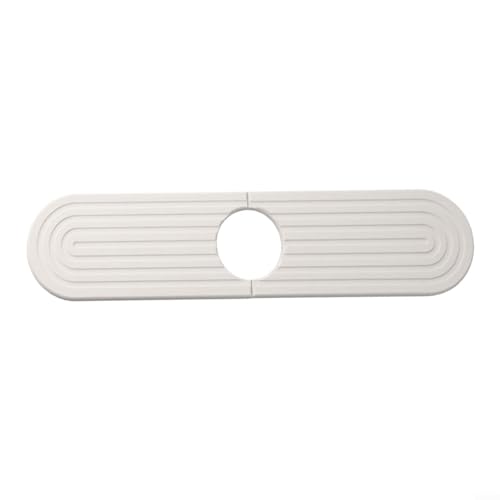 Wasserabsorbierendes Kieselgur-Tablett für Küche und Badezimmer, einfache Installation mit Schnelltrocknungsfunktion (weiß) von JoyousMall