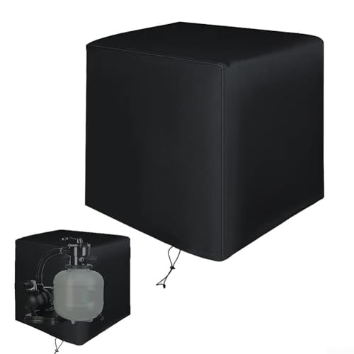 Wasserdichte Pool-Sandfilter-Pumpenabdeckung, 210D faltbare Staubabdeckung, vollständiger Schutz und reißfest, für Intex für Krystal Clear Poolpumpe (68 x 68 x 72 cm) von JoyousMall