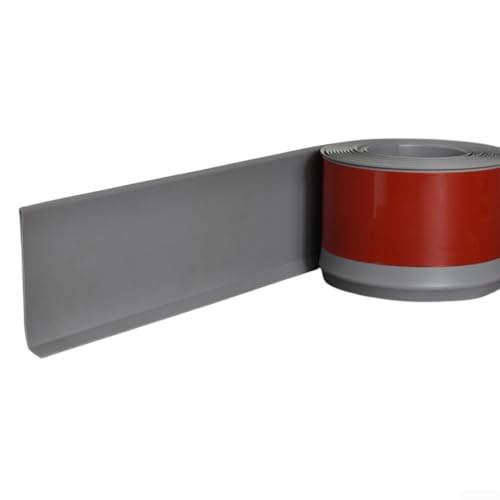 Weiche, wasserdichte Sockelleiste aus PVC für Heimwerker-Projekte (grau) von JoyousMall