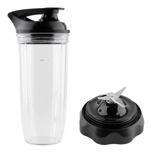 Joyparts Ersatzteile, 900 ml Becher mit Deckel und leicht drehbarer Klinge, kompatibel mit Nutribullet Blender Combo NutriBullet Pro 1000 und NutriBullet Select von Joyparts