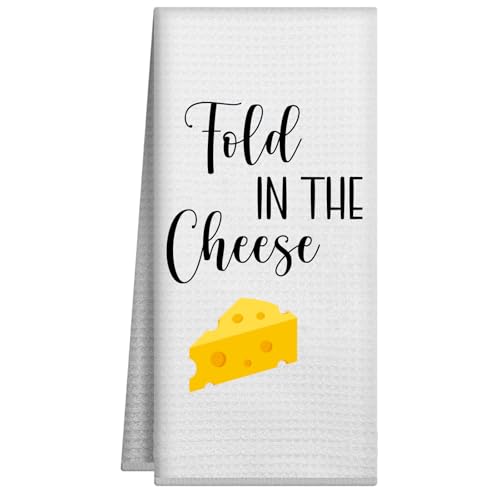 Joyriza Faltbare Küchentücher, lustiges Küchenhandtuch, Käsedekoration, Geschenk, dekorative Handtücher für Badezimmer, lustiges Handtuch, Geschenke für Weihnachten, 40,6 x 61 cm Joyriza Faltbare Küchentücher, lustiges Küchenhandtuch, Käsedekoration, Geschenk, dekorative Handtücher für Badezimmer, lustiges Handtuch, Geschenke für Weihnachten, 40,6 x 61 cm von Joyriza