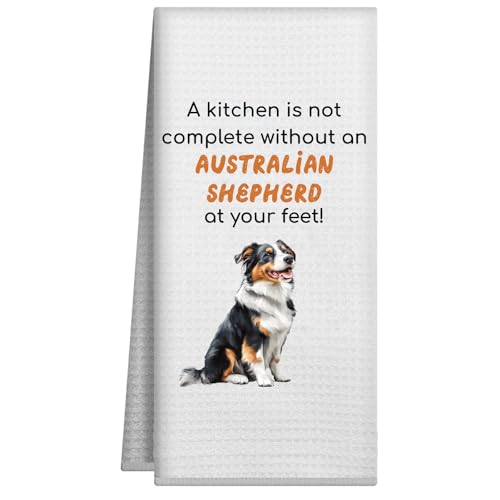 Joyriza Küchentücher mit Australian Shepherd, Hundebesitzer, australischer Schäferhund, Geschenke für Frauen, lustiges dekoratives Waffelgeschirrtuch, Handtücher für Zuhause, Badezimmer, 40,6 x 61 cm Joyriza Küchentücher mit Australian Shepherd, Hundebesitzer, australischer Schäferhund, Geschenke für Frauen, lustiges dekoratives Waffelgeschirrtuch, Handtücher für Zuhause, Badezimmer, 40,6 x 61 cm von Joyriza
