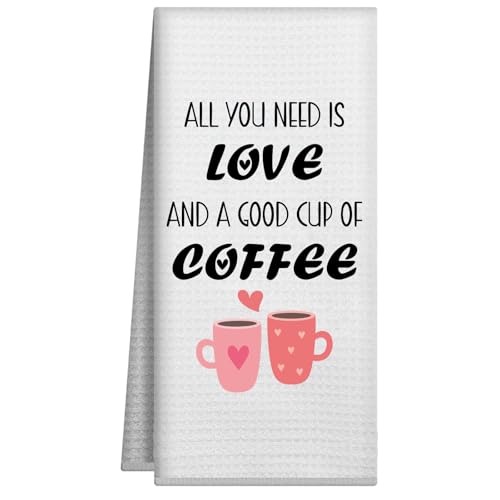 Joyriza Lustige Küchentücher, für Zuhause und Bar, Kaffee-Dekor, Geschirrtücher, Handtuch, Geschenke für Kaffeeliebhaber, Frauen, Freunde, 40,6 x 61 cm Joyriza Lustige Küchentücher, für Zuhause und Bar, Kaffee-Dekor, Geschirrtücher, Handtuch, Geschenke für Kaffeeliebhaber, Frauen, Freunde, 40,6 x 61 cm von Joyriza