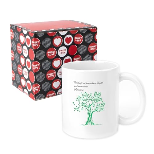 JoyrnalK Abschiedsgeschenk Rentner Tasse, Ruhestand Geschenk Frau/Mann, 11 oz Keramik Mug, Weiße Zylindrische Tasse mit Henkel, 8.2 cm (diameter) x 9.5 cm (height), 350 ml Fassungsvermögen, Zuhause von JoyrnalK