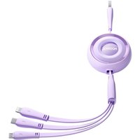 Colourful Series 3in1 ausziehbares Kabel USB-A auf USB-C / iPhone / microUSB 1 m von Joyroom
