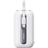 Powerbank 10000mAh Colorful Series 22.5W mit 2 eingebauten USB C und iPhone Kabel weiß (JR-L012) von Joyroom