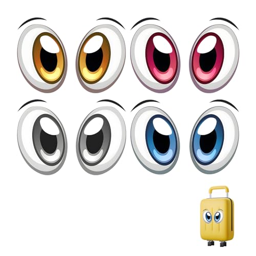 4 Paar Selbstklebendes Augen Aufkleber, Wasserdichte Klebeaugen Selbstklebend Lustige Sticker Selbstklebende Augenaufkleber Dekorative Aufkleber Augen Sticker für mähroboter Mülltonnen Deko 4 Paar Selbstklebendes Augen Aufkleber, Wasserdichte Klebeaugen Selbstklebend Lustige Sticker Selbstklebende Augenaufkleber Dekorative Aufkleber Augen Sticker für mähroboter Mülltonnen Deko von Joysuelly