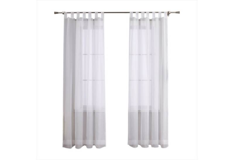 Joyswahl Gardine Julia, Schlaufen (1 St), transparent, Voile, Uni Vorhang Dekoschal Fenster Schal, Minimalist von Joyswahl
