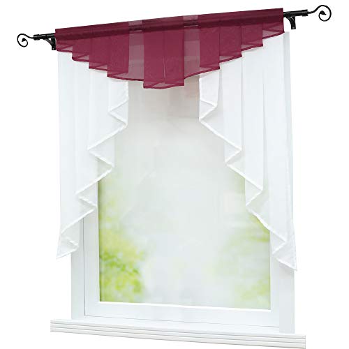 Joyswahl Kleinfenster Scheibengardine Voile Bistrogardine »Gerda« mit Tunnelzug Transparente Gardine Stores BxH 80x80cm Winerot 1er Pack Joyswahl Kleinfenster Scheibengardine Voile Bistrogardine »Gerda« mit Tunnelzug Transparente Gardine Stores BxH 80x80cm Winerot 1er Pack von Joyswahl