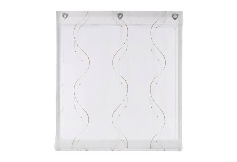 Joyswahl Raffrollo, mit Hakenaufhängung, mit U-Haken Ösenrollo Modern Bestickt Joyswahl Raffrollo, mit Hakenaufhängung, mit U-Haken Ösenrollo Modern Bestickt von Joyswahl