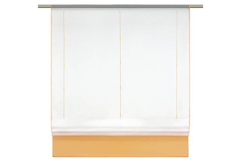 Joyswahl Raffrollo Gina, mit Stangendurchzug, Voile Bändchenrollo,Tunnelzug von Joyswahl