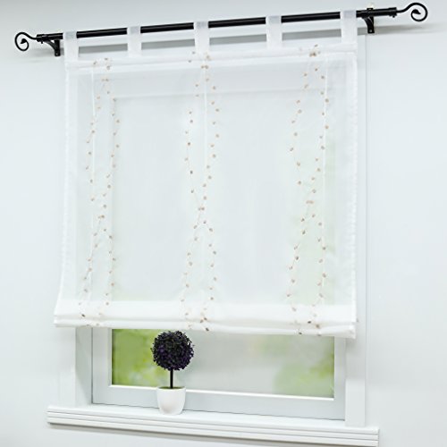 Joyswahl Scheibengardine Voile Bistrogardinen mit Schlaufen Jana Schlaufenrollo BxH 120x140cm Sand 1er Pack Joyswahl Scheibengardine Voile Bistrogardinen mit Schlaufen Jana Schlaufenrollo BxH 120x140cm Sand 1er Pack von Joyswahl