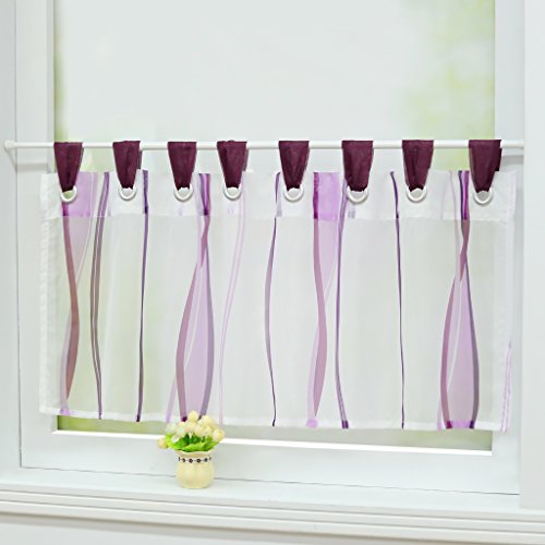 Joyswahl Scheibengardine Voile Bistrogardinen mit Schlaufen Leonie Kurzstore HxB 45x120cm Violett 1er Pack Joyswahl Scheibengardine Voile Bistrogardinen mit Schlaufen Leonie Kurzstore HxB 45x120cm Violett 1er Pack von Joyswahl