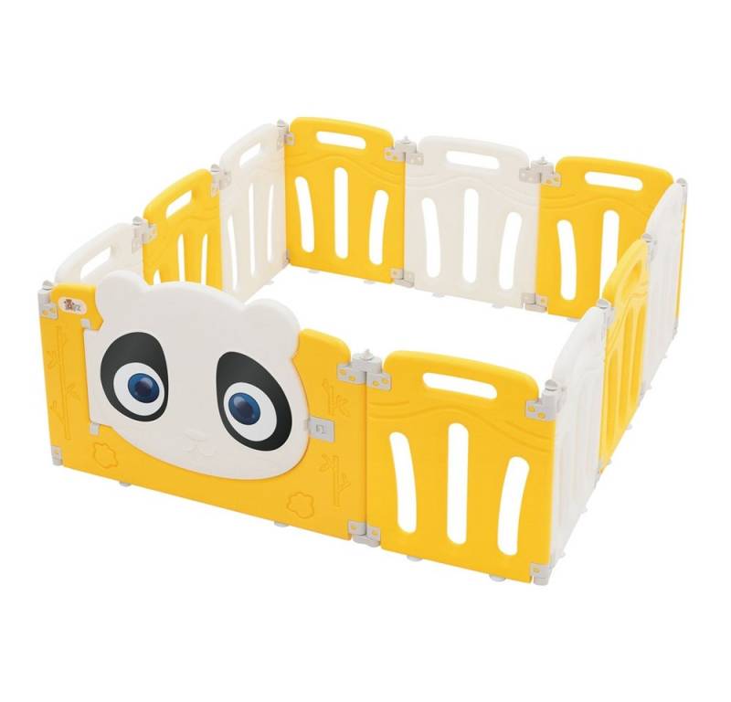 Joyz Laufgitter Laufstall Baby Krabbelgitter faltbar Absperrgitter Zaun Babygitter, Kinderlaufstall 120×120 cm Weiß-Gelb Schutzgitter mit Tür und Lernuhr Joyz Laufgitter Laufstall Baby Krabbelgitter faltbar Absperrgitter Zaun Babygitter, Kinderlaufstall 120×120 cm Weiß-Gelb Schutzgitter mit Tür und Lernuhr von Joyz