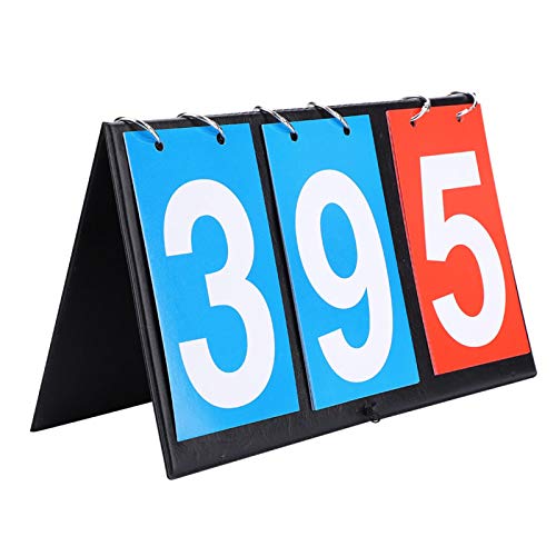 Joyzan Tragbare Anzeigetafel, 3 Digit Tisch Score Keeper Flipper Flip Anzeigetafel Sport Basketball Fußball Baseball Hockey Volleyball Portable Digitale Scorebord Wettbewerbs Sportanzeigetafel Zähler von Joyzan