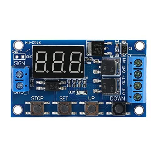 Joyzan DC Timer Cycle, Delay Off Cycle 5V-36V Zeitverzögerungsrelais Timing Control Trigger Infinite Unendliche Umlaufen Relais Schalter Loop Switch Modul LED Display Relay Dual MOS Röhrensteuerung von Joyzan