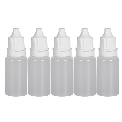 Joyzan Tragbare Tropfflasche, 10 ml Kunststoff Tropfflasche Augentropfenflaschen Quetschflaschen Flaschen Behälter Plastikflaschen Fläschchen zum Träufeln für Augentropfen Öl Eliquids, 50 Stück von Joyzan