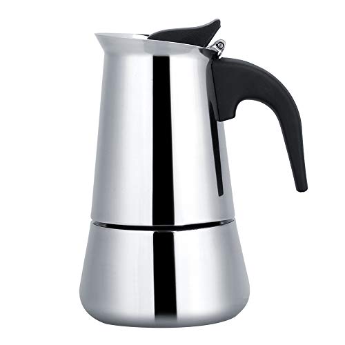 Joyzan Espressokocher, Edelstahl Kaffeekocher Induktion Mokkakanne Kaffeebereiter Espresso Kanne Stovetop Coffee Maker Herde Espressokanne Espressomaker Herdplatten Italienischen Kaffee Mokka Silber Joyzan Espressokocher, Edelstahl Kaffeekocher Induktion Mokkakanne Kaffeebereiter Espresso Kanne Stovetop Coffee Maker Herde Espressokanne Espressomaker Herdplatten Italienischen Kaffee Mokka Silber von Joyzan
