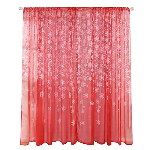 Joyzan Halbtransparent Vorhänge, Voile Wohnzimmer Modern Vorhang Schlafzimmer Transparent Gardinen Halbtransparente Ösenschals Schneeflocke Transparente Atmungsaktiv Ösenschal Gardinenschals Ein Stück Joyzan Halbtransparent Vorhänge, Voile Wohnzimmer Modern Vorhang Schlafzimmer Transparent Gardinen Halbtransparente Ösenschals Schneeflocke Transparente Atmungsaktiv Ösenschal Gardinenschals Ein Stück von Joyzan
