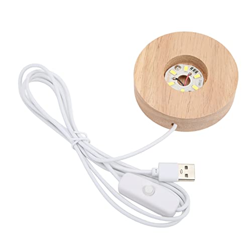 Joyzan Holz LED Lichtsockel, Sockel Display Basis Leuchten Rund Beleuchteter Holzsockel Platte USB Lichter Ständer Warmes Licht Holzbeleuchtung Desktop Ornament für DIY Acrylplatte Glas Kristalle Joyzan Holz LED Lichtsockel, Sockel Display Basis Leuchten Rund Beleuchteter Holzsockel Platte USB Lichter Ständer Warmes Licht Holzbeleuchtung Desktop Ornament für DIY Acrylplatte Glas Kristalle von Joyzan