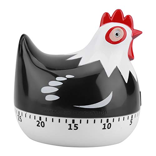 Joyzan Küchentimer für Hühner, Mechanischer Küchen Timer Countdown Uhr Cartoon Henne Schöner Hühner Koch Manueller mit Hühnermuster Alarm Erinnerung Küchenwecker Kurzzeitmesser Kochen Kurzzeitwecker von Joyzan