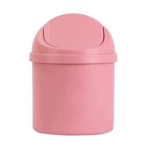 Joyzan Mini Desktop Abfalleimer, Mülleimer mit Deckel Büro Tischmülleimer Schwingdeckel Arbeitsplatte Müll Bin Schreibtisch Papierkorb Home Office Badezimmer Waschtisch Tisch Couchtisch Schlafzimmer von Joyzan