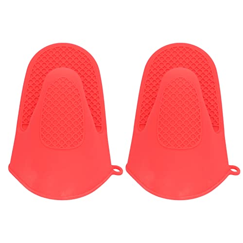 Joyzan Silikon-Ofenhandschuhe, Mini-Fingerschutzhandschuhe, Widerstandsfähige Klemmgriffe, Gummi-Ofen-Luftfritteusen-Handschuh, Topflappen, Verbrühschutz, Wasserdicht, für die von Joyzan