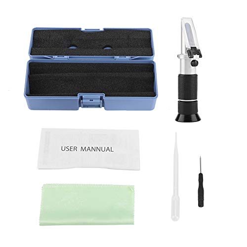 Joyzan Tragbares Alkohol Refraktometer, Professionelles tragbares Traubenwein Refraktometer 0–25% Vol. 0–40% 0–22 Alkoholgehalt Messgerät für Getränke Tester Alkoholkonzentration Hand Held Dual Scale von Joyzan