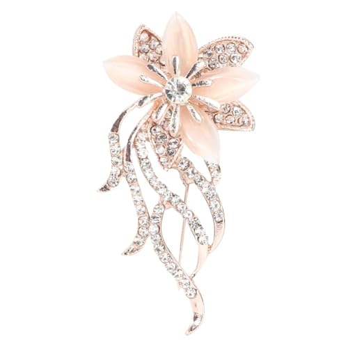 Kristall Strass Brosche Pins, Frauen Mode Legierung Blume Elegante Strass Pin Brosche Kleidung Dekoration Schmuck Zubehör Hochzeit Blume Blatt Bouquet für Corsage Weihnachten Crystal Zirkon Geschenk von Joyzan