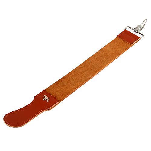 Leder Streichriemen Schärfen, Barber Straight Razor Strap Folding Sharpener Schärfset Lederriemen, Halten Clipper Glatt Rindsleder Schleifriemen Doppelseitige Abziehriemen für Rasierer Spitzer Meißel von Joyzan