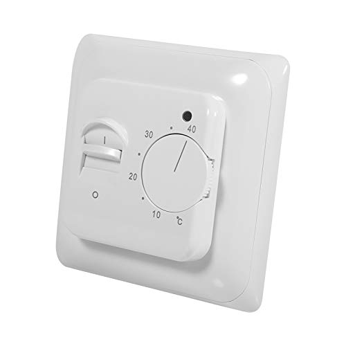 Mechanisch Thermostat Klimaanlage Temperaturschalter Mit 2,9 M Sensorkabel Unterputz Raumthermostat Bodenfühler Analoges Unterputzthermostat Temperatur Kontrollschalter für Mechanischen Im Raumboden von Joyzan