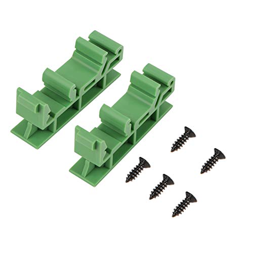 PCB DIN C45 Schiene Hutschienen Adapter Leiterplatten-Montage-Adapter Nullleiterklemme für 45 Montageschiene zum Sichern und Halten von Leiterplatten- Oder Elektronischen Schaltgeräten, 10sets PCB DIN C45 Schiene Hutschienen Adapter Leiterplatten-Montage-Adapter Nullleiterklemme für 45 Montageschiene zum Sichern und Halten von Leiterplatten- Oder Elektronischen Schaltgeräten, 10sets von Joyzan