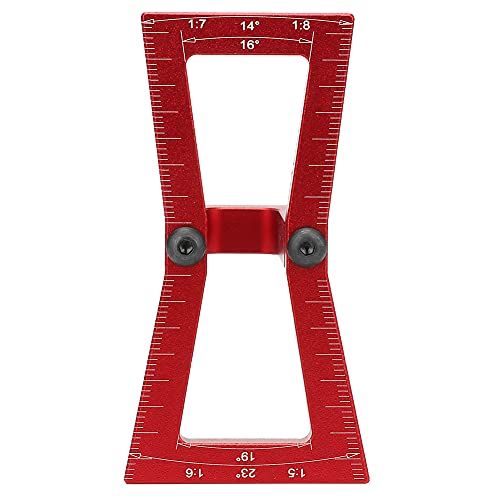 Schwalbenschwanz Marker,Führungswerkzeug Skala Holzbearbeitung Schablone Holzverbindungen Messgerät Schwalbenschwanzmarkierer Aluminiumlegierung Lehrenmarkierungsvorrichtung Holz Spur Kennzeichnung von Joyzan