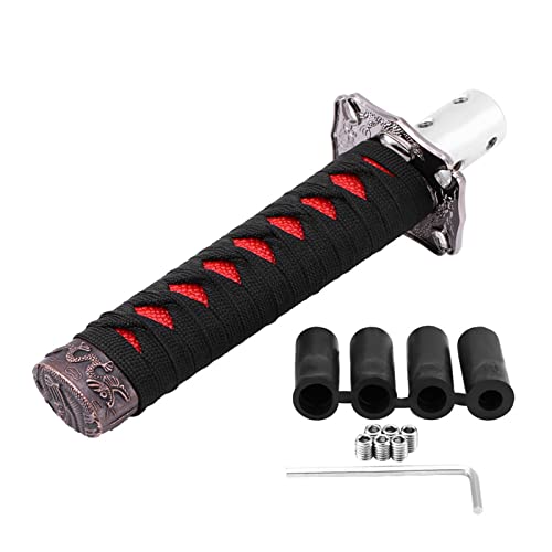 Joyzan Schwert Auto Schaltknauf, Schaltknäufe Schaltknüppel Schalthebel Universal mit 4 Adaptern Getriebekopf Automatik Schalthebelknauf Schwarz Rot für Manuelle Autos Meisten Automatikautos Joyzan Schwert Auto Schaltknauf, Schaltknäufe Schaltknüppel Schalthebel Universal mit 4 Adaptern Getriebekopf Automatik Schalthebelknauf Schwarz Rot für Manuelle Autos Meisten Automatikautos von Joyzan
