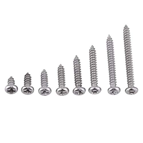 Selbstschneidende Schrauben, 200 Stück Edelstahl Schrauben Set Sortiment Selbstbohrende Holzschrauben Kreuzschlitz Bohrschrauben k Kleine Mini Mikro Rundkopf Selbstschneidend Kit Schraube Holz Beton Selbstschneidende Schrauben, 200 Stück Edelstahl Schrauben Set Sortiment Selbstbohrende Holzschrauben Kreuzschlitz Bohrschrauben k Kleine Mini Mikro Rundkopf Selbstschneidend Kit Schraube Holz Beton von Joyzan