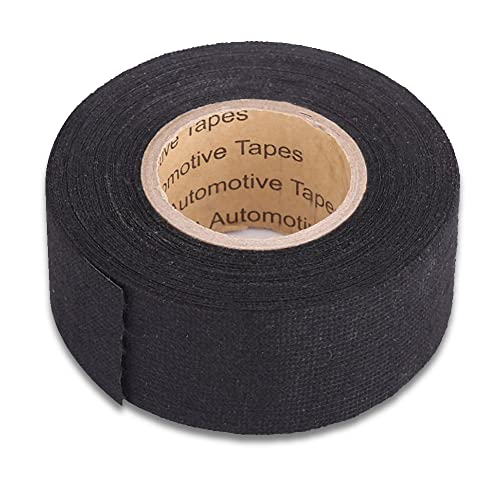Joyzan Gewebeklebeband, Lsolierband, Panzertape Schwarz Auto Powerstrips Isolierband Gewebeband Kfz Panzerband Dichtungsband Selbstklebend Klebeband Kabelschutz Schutz Bündeln Reparieren von Kabel von Joyzan