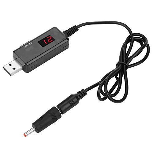 Usb Auf 9v Auf 12v Step Up, Usb-Aufwärtswandlerkabel Usb-DC-Boost-Kabel Router Aufwärtsspannungswandler-Anzeige Echtzeitüberwachung Erhöht den Spannungswandler Display Digitale RöHre für Das Ladegerät von Joyzan