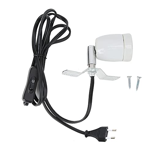 Wärmelampe Lampenfassung, E27 300W Drehbare Heizlampensockel Keramikfassung Reptilien Heizlampe Wärmespotlampe UV-Glühlampe Strahler Keramik-Heizlampe für Aquarium Eidechsen Schildkrötenschlangen von Joyzan