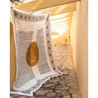 Handgemachte Queen-Size Patchworkdecke Block Gedruckte Wendedecke Aus Baumwolle von JpurArtistCollective