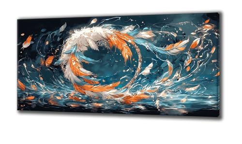 Jqynn Diamond Painting Erwachsene und Kinder, Diamant Painting Bilder See Feder 5D Kreativ Set für Erwachsene DIY Crystal Art Neuheiten Diamond Painting Set Deko Wohnzimmer, Geschenke 25 x 50 Z-274 Jqynn Diamond Painting Erwachsene und Kinder, Diamant Painting Bilder See Feder 5D Kreativ Set für Erwachsene DIY Crystal Art Neuheiten Diamond Painting Set Deko Wohnzimmer, Geschenke 25 x 50 Z-274 von Jqynn