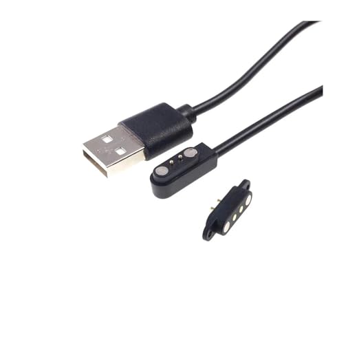 1Sets Magnetisches USB-Ladekabel Männlich Weiblich Stecker Power Lösung 2 Pin Magnete Kontakt Pad PCB Solder2,8 MM Pitch(Black-Straight) von JrEam