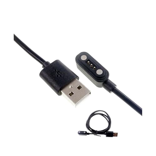 2A wasserdichter magnetischer Pogo-Pin-Stecker, 2, 3, 4, 5, 6 Positionen, federbelastet, 2,54 mm männlich weiblich, DC-Steckdose, Kontaktleiste(3P M USB cable 1pc) von JrEam