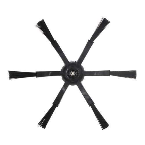 Ersatz 6 Winkel Seitenbürste for 1S S50 S55 / S7 T7 S5 Max S6 Maxv Eckbüsche Roboter Staubsauger Teile (Color : 6 Arms Black) von JrEam