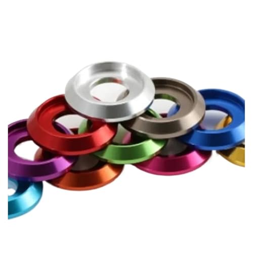 JrEam 10 stücke-50 stücke M2 M2.5 M3 M4 M5 M6 M8 Bunte Aluminium(M6 10pcs,Sliver) von JrEam