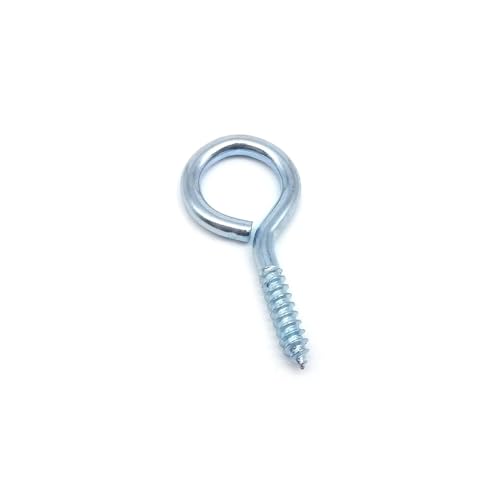 JrEam 25 Stück Bild Fotorahmen Lampe Licht Schrank Pflanzen Vorhang Netz Draht Decke Augenschraube Augenschraube Schraube In Aufhänger OLC Cup Haken Verschluss(O Shape,Length 25mm) von JrEam