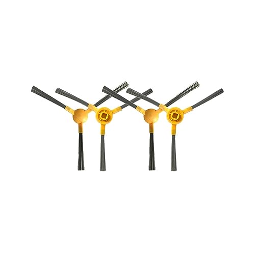 JrEam Ersatzteile for LIECTROUX C30B XR500 E30 Proscenic 800T 820S 820T 830T Roboter-Staubsauger Hauptseitenbürste Hepa-Filter Mopp Lappen (Color : 4 Side Brushes) von JrEam