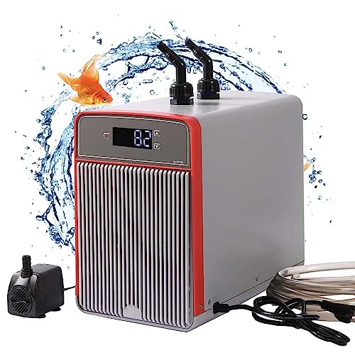 Jrcfnss 150 W Aquarium-Kühler, 160 l Wasserkühler, Hydrokultur-Kühler, Aquarium-Kühlsystem für Axolotl-Korallenriff-Garnelen, Süßwasser-Salzwasserpflanzen Jrcfnss 150 W Aquarium-Kühler, 160 l Wasserkühler, Hydrokultur-Kühler, Aquarium-Kühlsystem für Axolotl-Korallenriff-Garnelen, Süßwasser-Salzwasserpflanzen von Jrcfnss