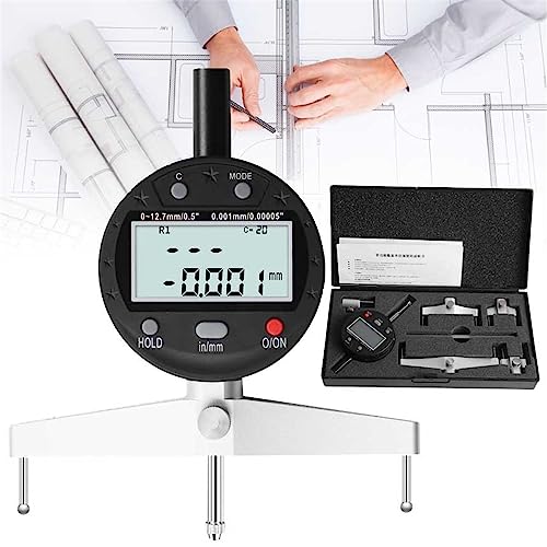 Jrcfnss Hochpräzises digitales Radiusmessgerät, elektronisches Werkzeug zur Messung des Innen- und Außenradius mit 5 austauschbaren Messbacken, Verwendung als Radiusanzeige Jrcfnss Hochpräzises digitales Radiusmessgerät, elektronisches Werkzeug zur Messung des Innen- und Außenradius mit 5 austauschbaren Messbacken, Verwendung als Radiusanzeige von Jrcfnss